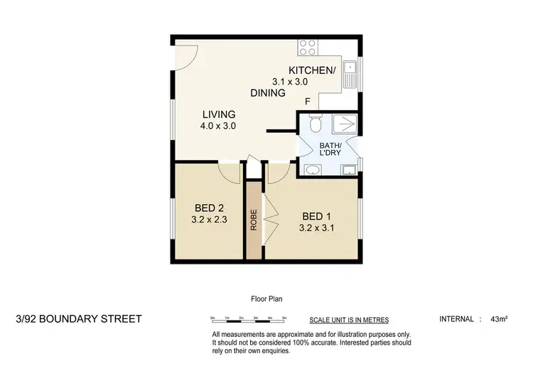 Floorplan of Homely unit listing, 3/92 Boundary Street, Beenleigh QLD 4207