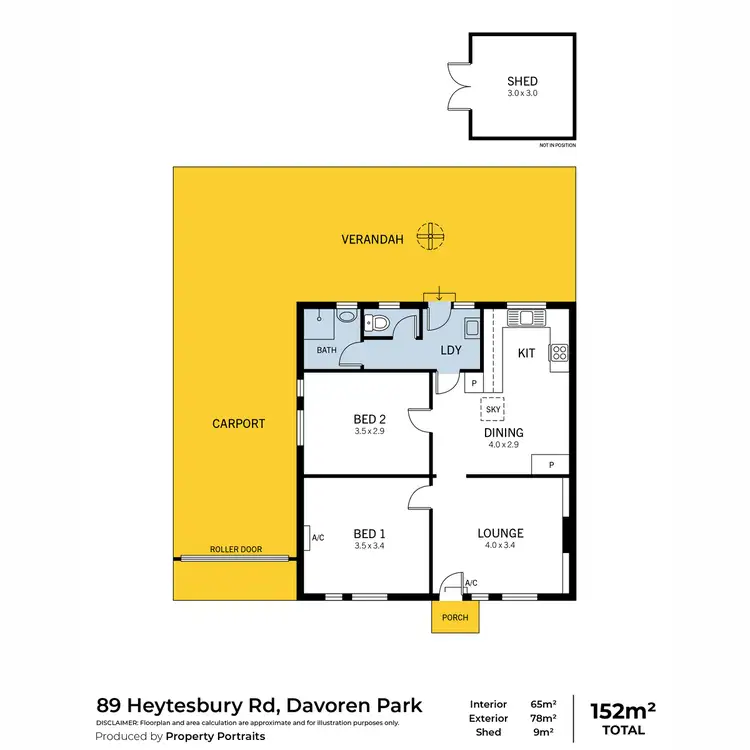 Floorplan of Homely house listing, 89 Heytesbury Road, Davoren Park SA 5113