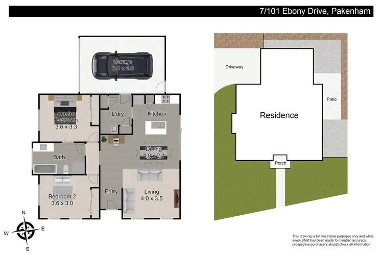 Floorplan of Homely unit listing, 7/101 Ebony Drive, Pakenham VIC 3810
