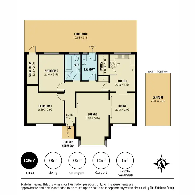 Floorplan of Homely unit listing, 2/7 Sturdee Street, Broadview SA 5083