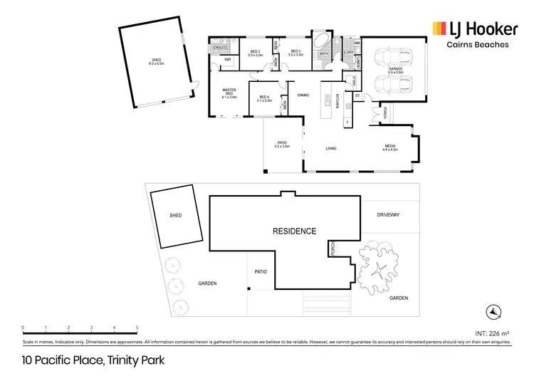 Floorplan of Homely house listing, 10 Pacific Place, Trinity Park QLD 4879
