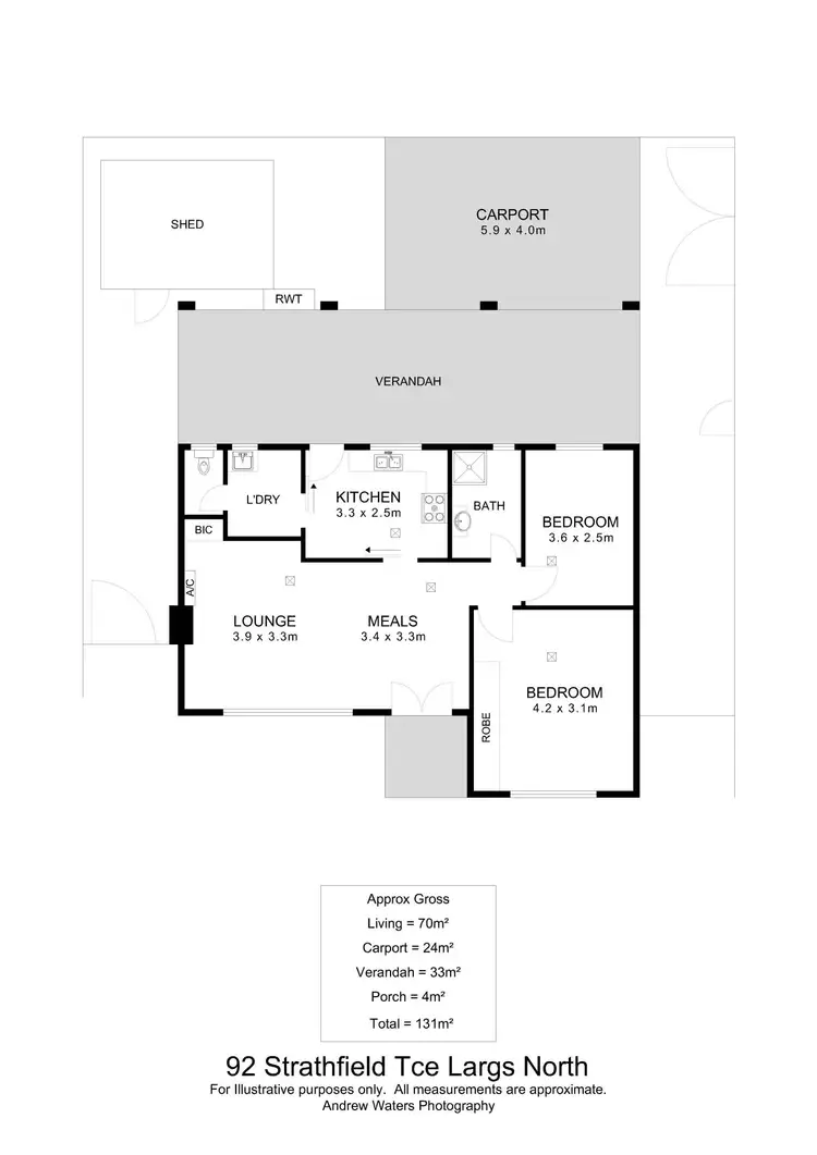 Floorplan of Homely house listing, 92 Strathfield Terrace, Largs North SA 5016