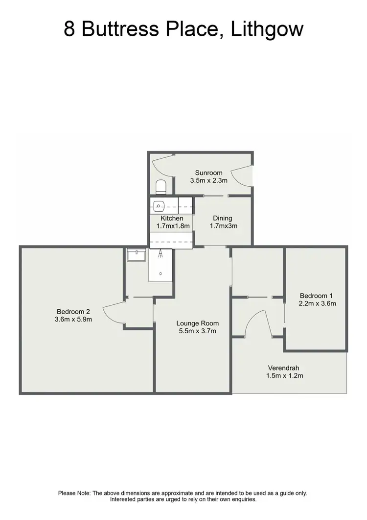 Floorplan of Homely house listing, 8 Buttress Place, Lithgow NSW 2790