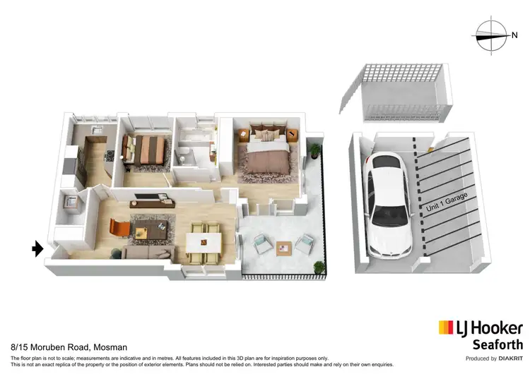 Floorplan of Homely apartment listing, 8/15 Moruben Road, Mosman NSW 2088