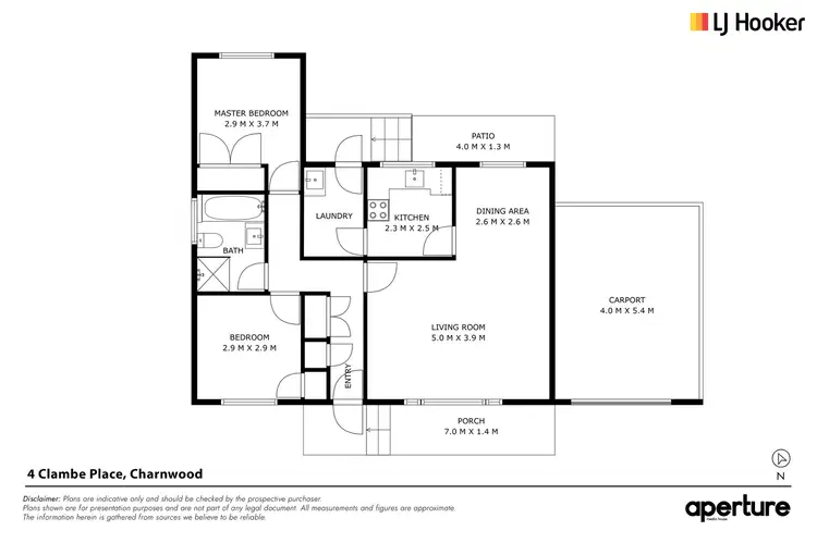 Floorplan of Homely house listing, 4 Clambe Place, Charnwood ACT 2615