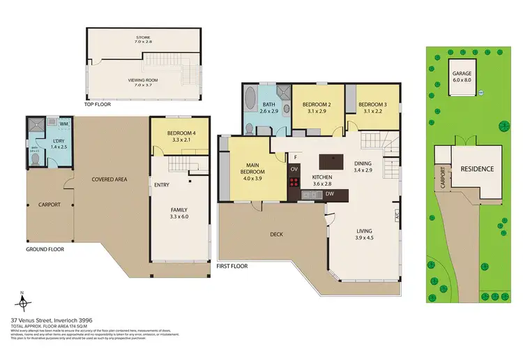 Floorplan of Homely house listing, 37 Venus Street, Inverloch VIC 3996