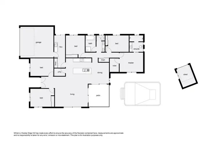 Floorplan of Homely house listing, 1A Byrnes Close, Whitfield QLD 4870