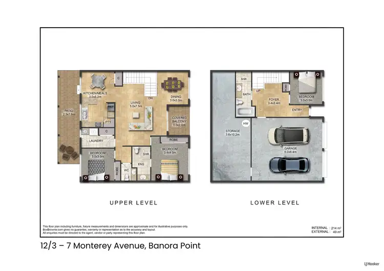 Floorplan of Homely townhouse listing, 12/3-7 Monterey Avenue, Banora Point NSW 2486