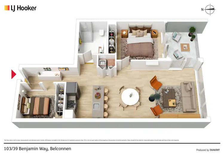 Floorplan of Homely apartment listing, 103/39 Benjamin Way, Belconnen ACT 2617