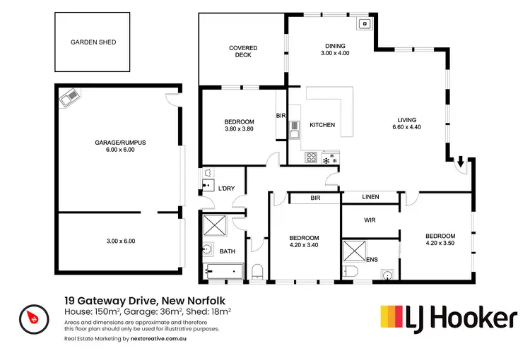Floorplan of Homely house listing, 19 Gateway Drive, New Norfolk TAS 7140