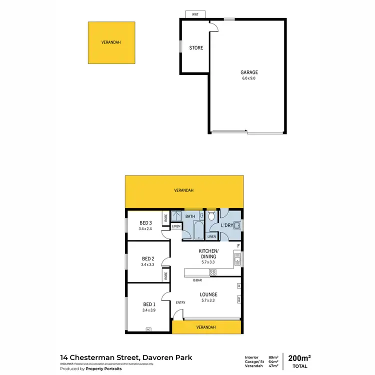 Floorplan of Homely house listing, 14 Chesterman Street, Davoren Park SA 5113