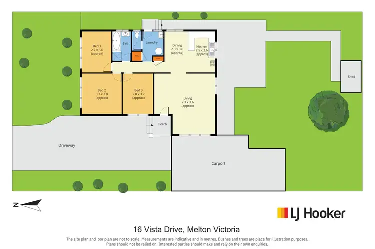 Floorplan of Homely house listing, 16 Vista Drive, Melton VIC 3337