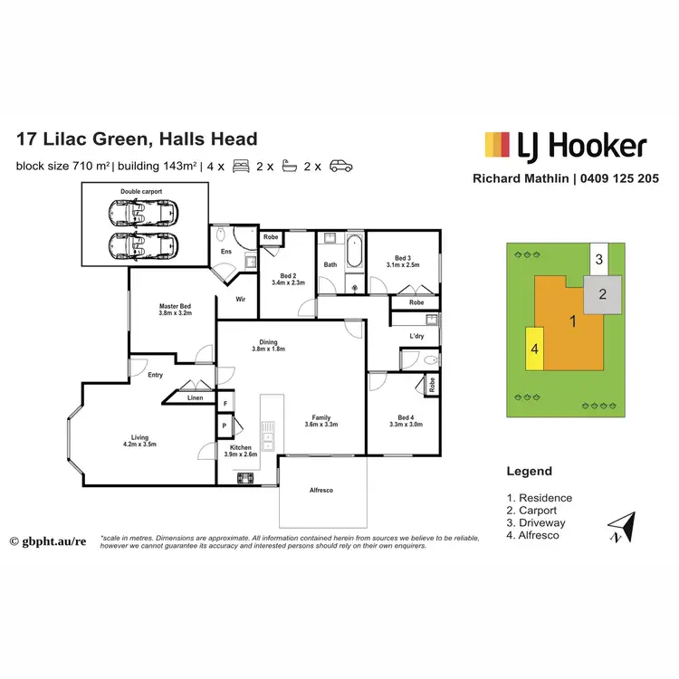 Floorplan of Homely house listing, 17 Lilac Green, Halls Head WA 6210