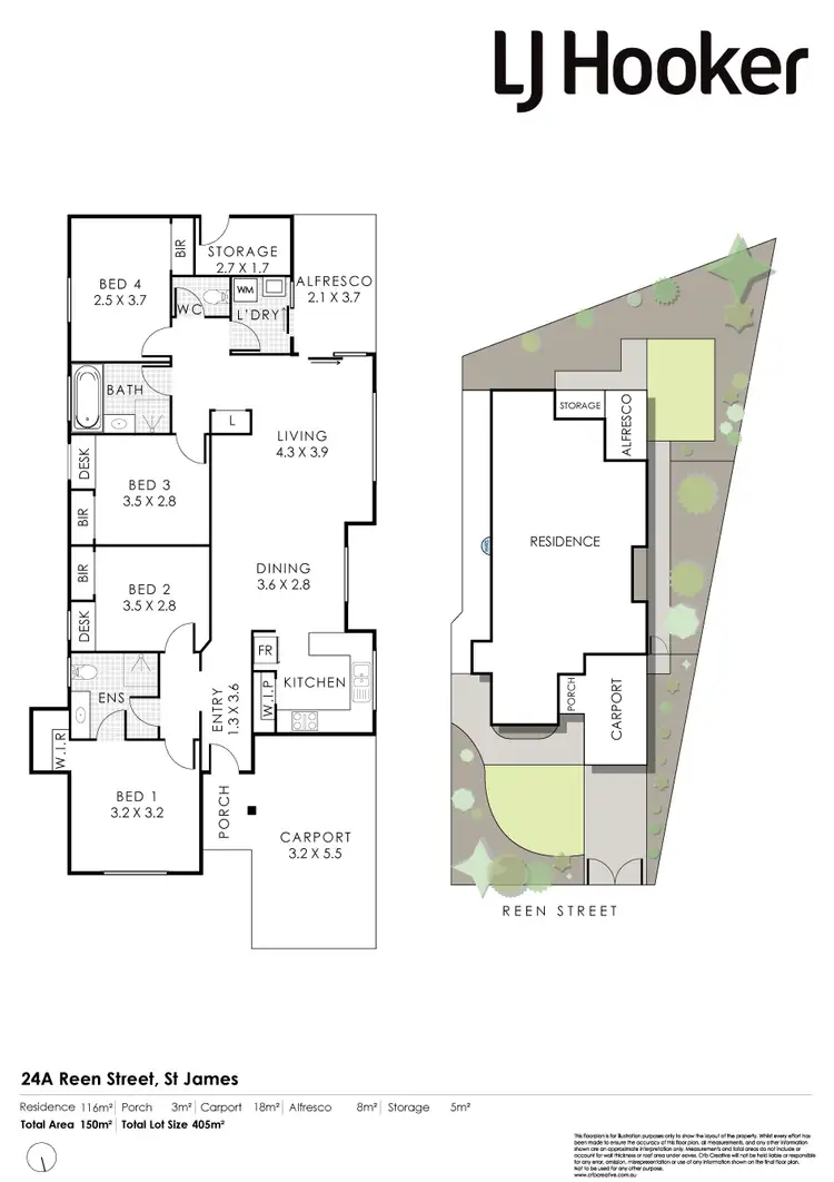 Floorplan of Homely house listing, 24A Reen Street, St James WA 6102