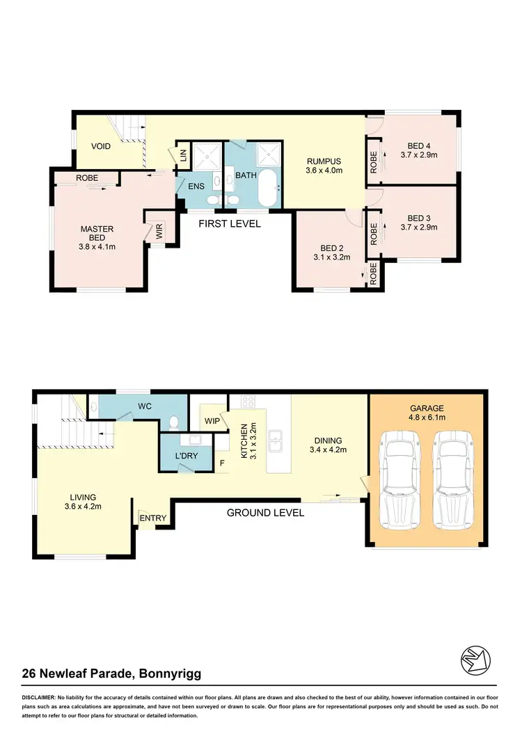 Floorplan of Homely house listing, 26 Newleaf Pde, Bonnyrigg NSW 2177