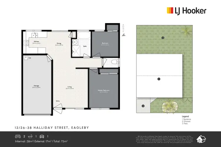 Floorplan of Homely unit listing, 12/26-38 Halliday Street, Eagleby QLD 4207