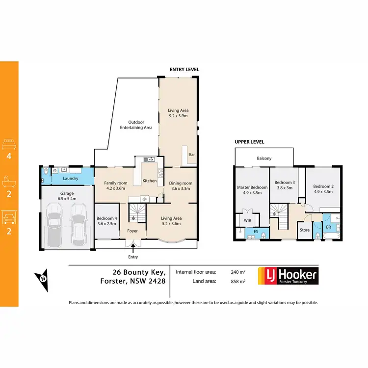 Floorplan of Homely house listing, 26 Bounty Key, Forster NSW 2428