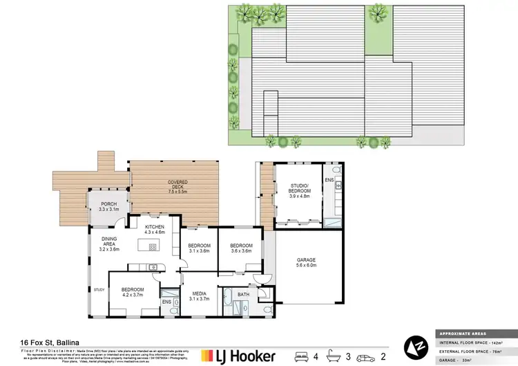 Floorplan of Homely house listing, 16 Fox Street, Ballina NSW 2478