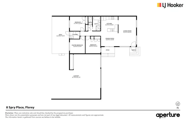 Floorplan of Homely house listing, 8 Spry Place, Florey ACT 2615