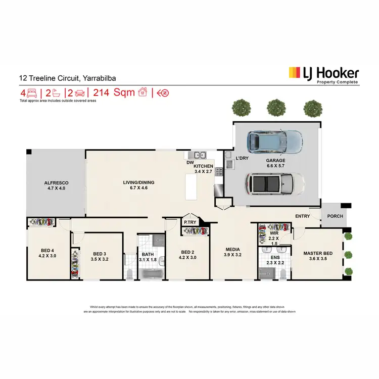 Floorplan of Homely house listing, 12 Treeline Circuit, Yarrabilba QLD 4207