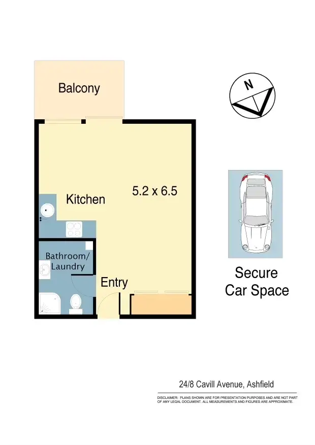 Floorplan of Homely unit listing, Apartment 24/8 Cavill Avenue, Ashfield NSW 2131