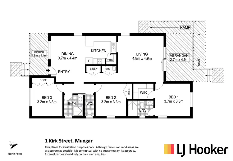 Floorplan of Homely house listing, Lot 75 Kirk Street, Mungar QLD 4650
