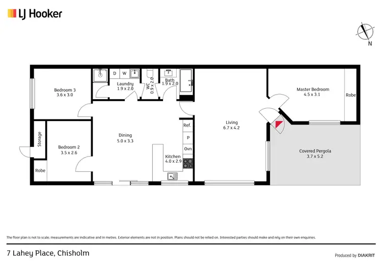 Floorplan of Homely house listing, 7 Lahey Place, Chisholm ACT 2905