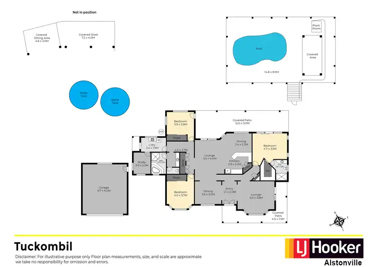 Floorplan of Homely rural property listing, 13 Nelson Chase, Tuckombil NSW 2477