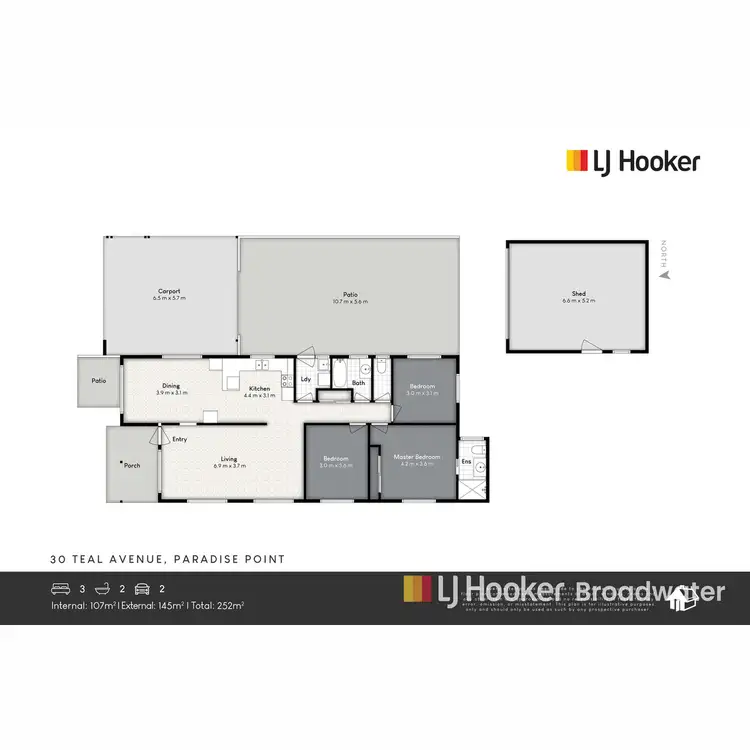 Floorplan of Homely house listing, 30 Teal Avenue, Paradise Point QLD 4216