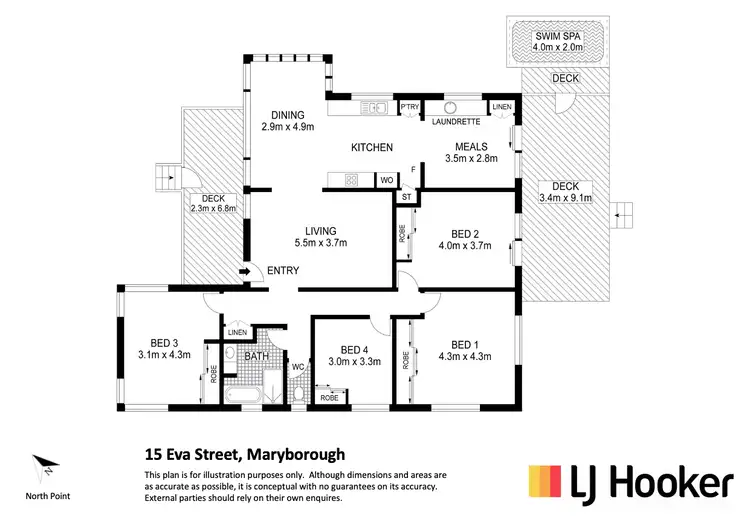 Floorplan of Homely house listing, 15 Eva Street, Maryborough QLD 4650
