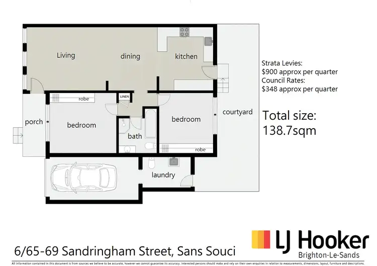 Floorplan of Homely villa listing, Villa 6/65-69 Sandringham Street, Sans Souci NSW 2219