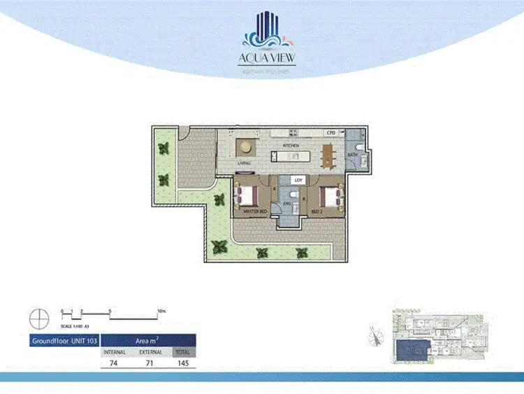 Floorplan of Homely unit listing, 103/29 Canberra Terrace, Kings Beach QLD 4551