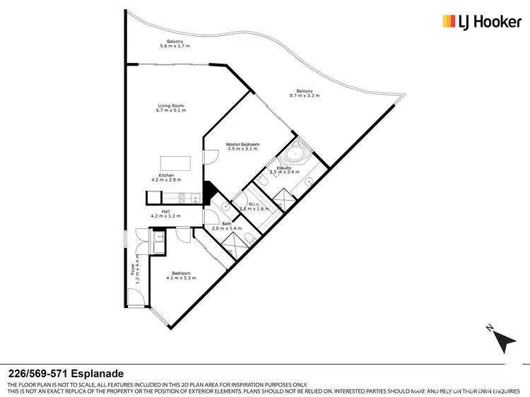 Floorplan of Homely unit listing, Unit 226/569 Esplanade, Urangan QLD 4655
