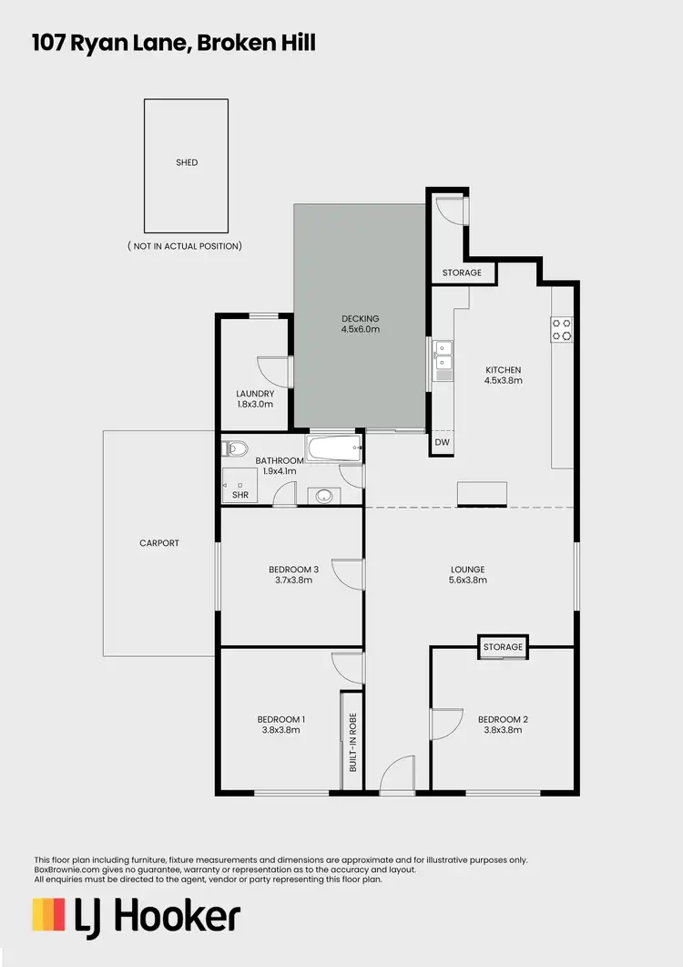 Floorplan of Homely house listing, 107 Ryan Lane, Broken Hill NSW 2880