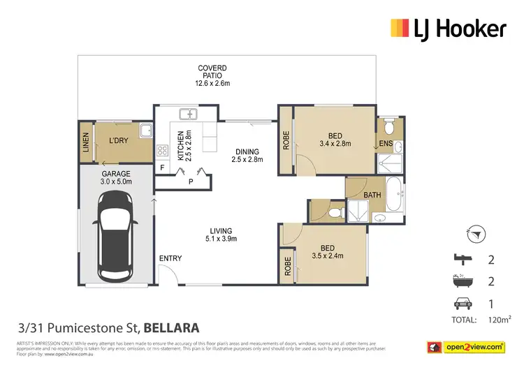 Floorplan of Homely unit listing, 3/31 Pumicestone Street, Bellara QLD 4507