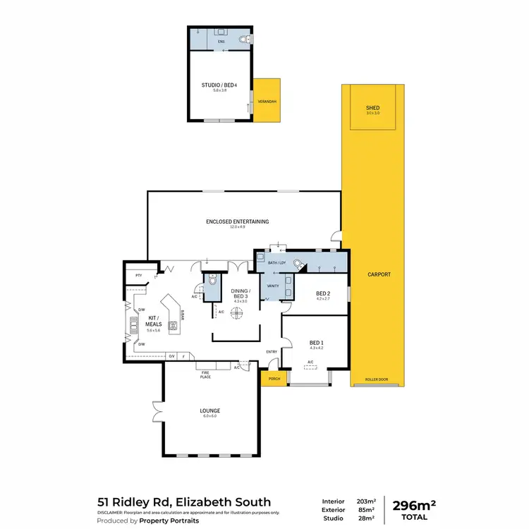 Floorplan of Homely house listing, 51 Ridley Road, Elizabeth South SA 5112