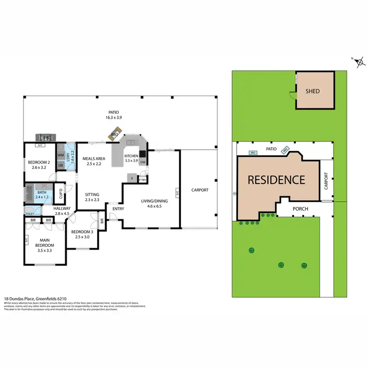 Floorplan of Homely house listing, 18 Dundas Place, Greenfields WA 6210