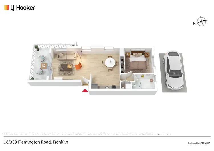 Floorplan of Homely apartment listing, 18/329 Flemington Road, Franklin ACT 2913