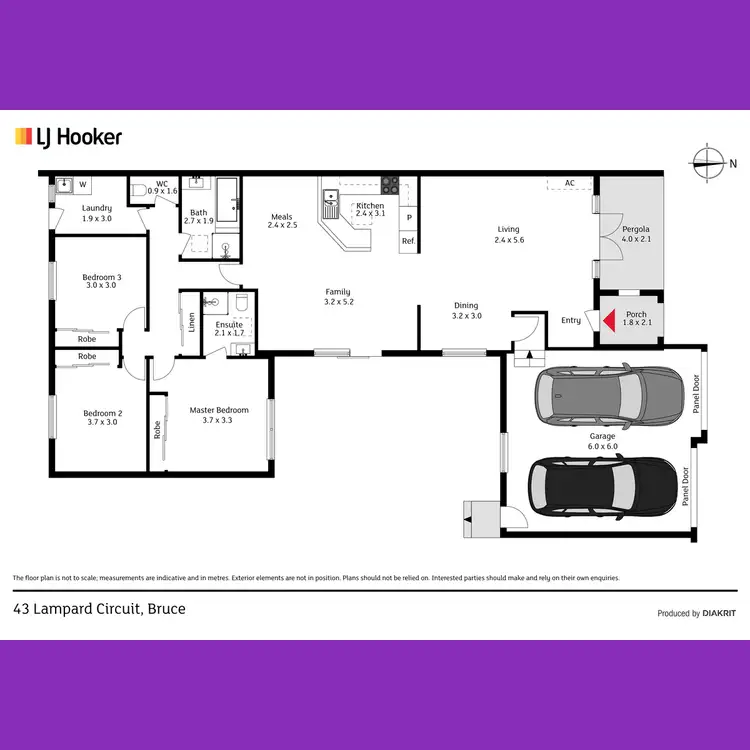Floorplan of Homely house listing, 43 Lampard Circuit, Bruce ACT 2617