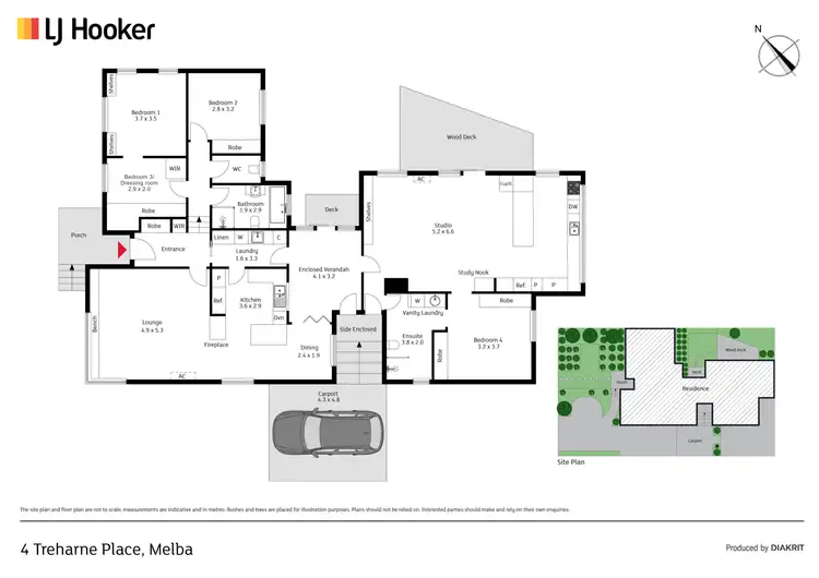 Floorplan of Homely house listing, 4 Treharne Place, Melba ACT 2615