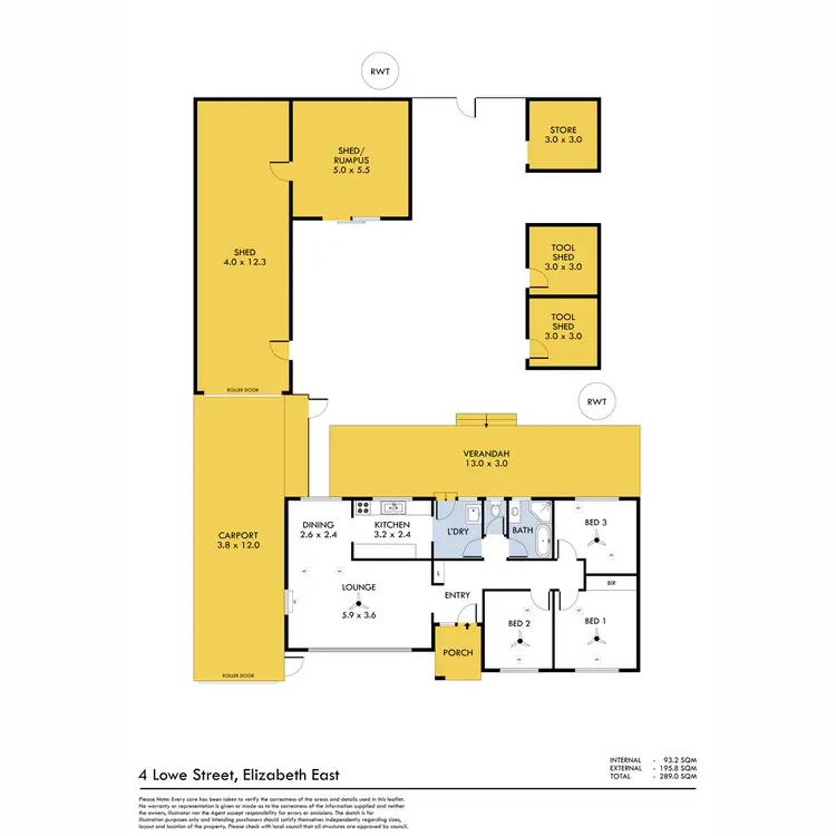 Floorplan of Homely house listing, 4 Lowe Street, Elizabeth East SA 5112