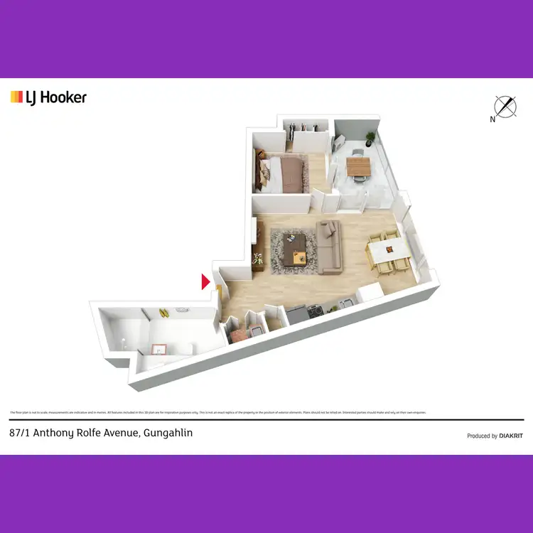 Floorplan of Homely apartment listing, 87/1 Anthony Rolfe Avenue, Gungahlin ACT 2912