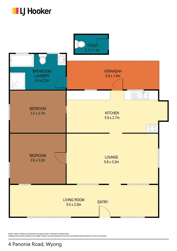 Floorplan of Homely house listing, 4 Panonia Road, Wyong NSW 2259