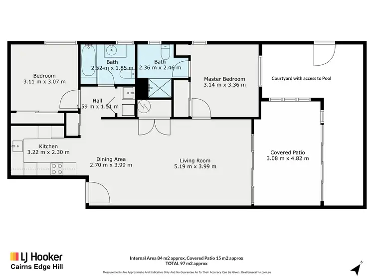 Floorplan of Homely unit listing, 26/164-172 Spence Street, Bungalow QLD 4870