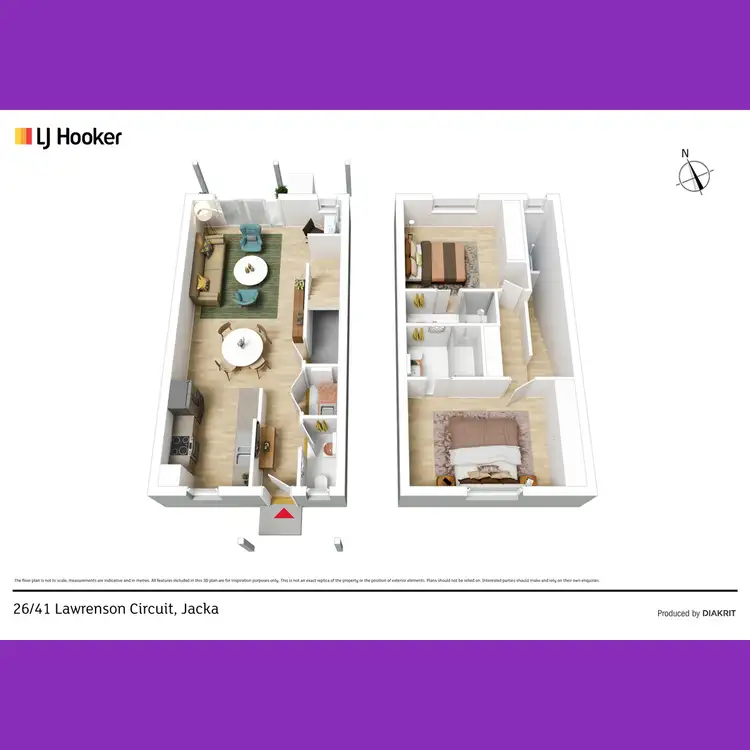 Floorplan of Homely house listing, 26/41 Lawrenson Circuit, Jacka ACT 2914