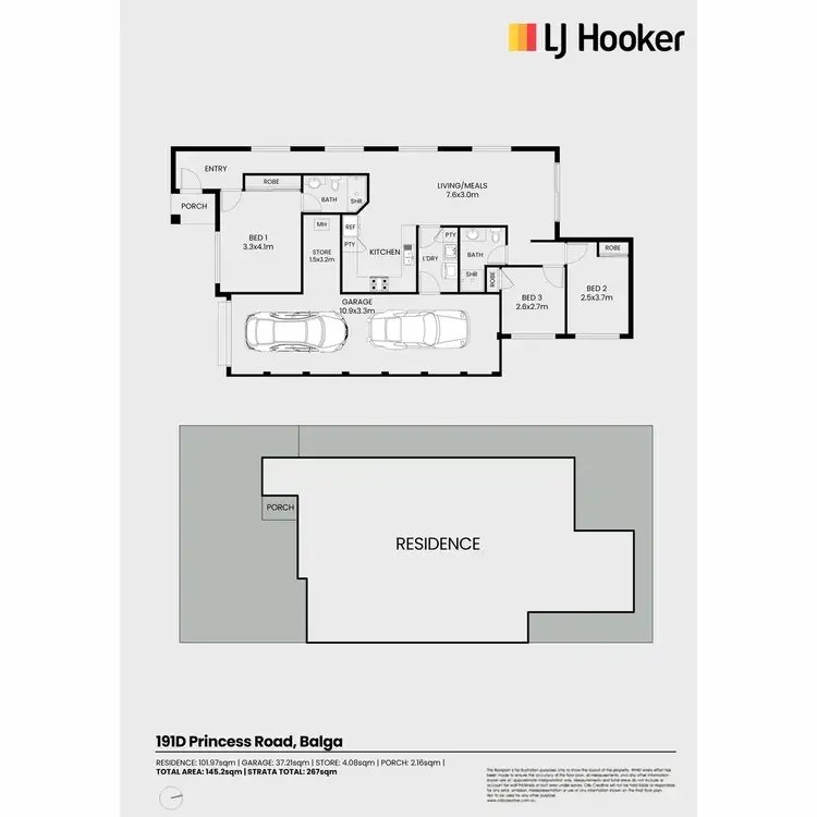 Floorplan of Homely house listing, 191D Princess Road, Balga WA 6061