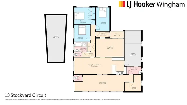 Floorplan of Homely house listing, 13 Stockyard Circuit, Wingham NSW 2429