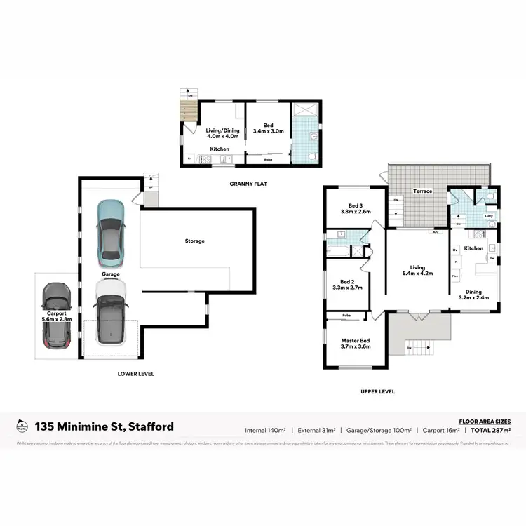 Floorplan of Homely house listing, 135 Minimine Street, Stafford QLD 4053