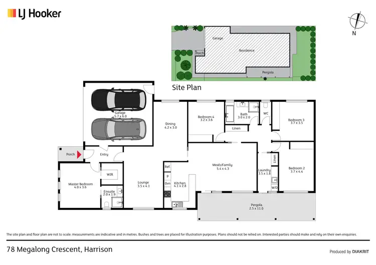 Floorplan of Homely house listing, 78 Megalong Crescent, Harrison ACT 2914