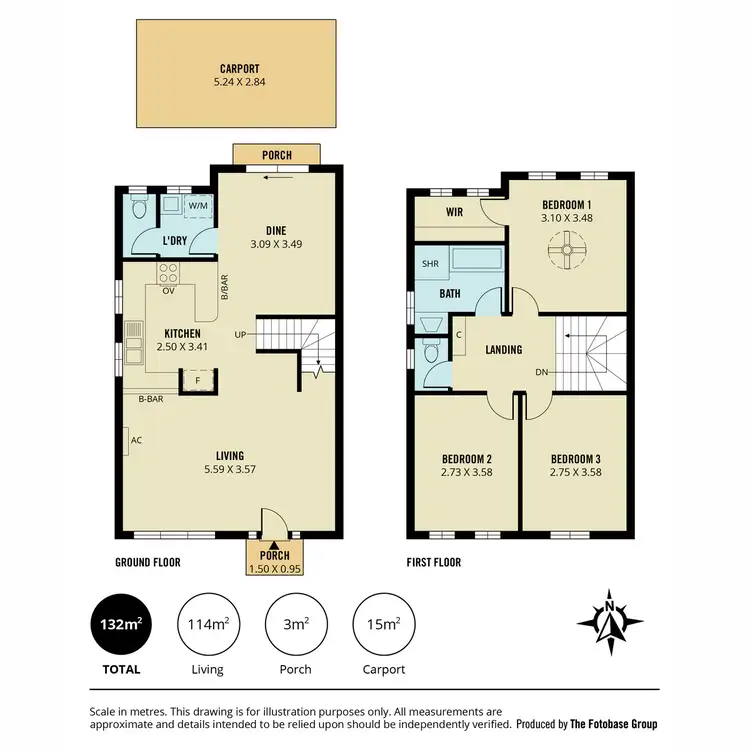 Floorplan of Homely townhouse listing, 5/490 Portrush Road, St Georges SA 5064